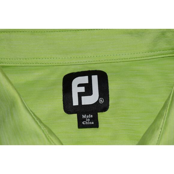 Footjoy Golf Polo Shirt Men Size XL Polyester Performance Green Hawks Ridge - Picture 7 of 7